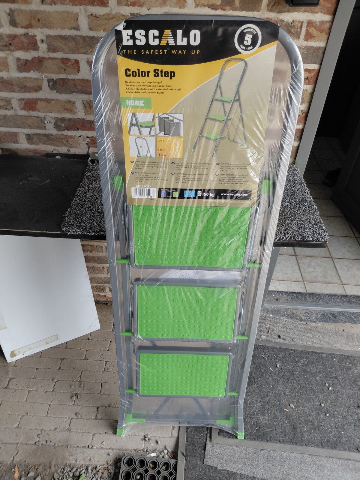 trapladder 3-staps, Doe-het-zelf en Bouw, Ladders en Trappen, Ophalen, Nieuw, Ladder, Opvouwbaar of Inschuifbaar