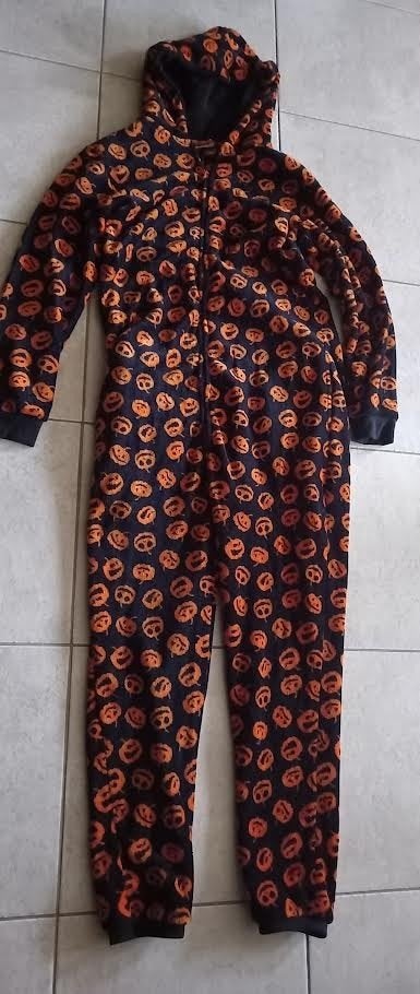 Verkleedpak Halloween onesie dames pompoen maat L, Kleding | Dames, Bel & Bo, Ophalen of Verzenden, Zo goed als nieuw, Maat 42/44 (L)