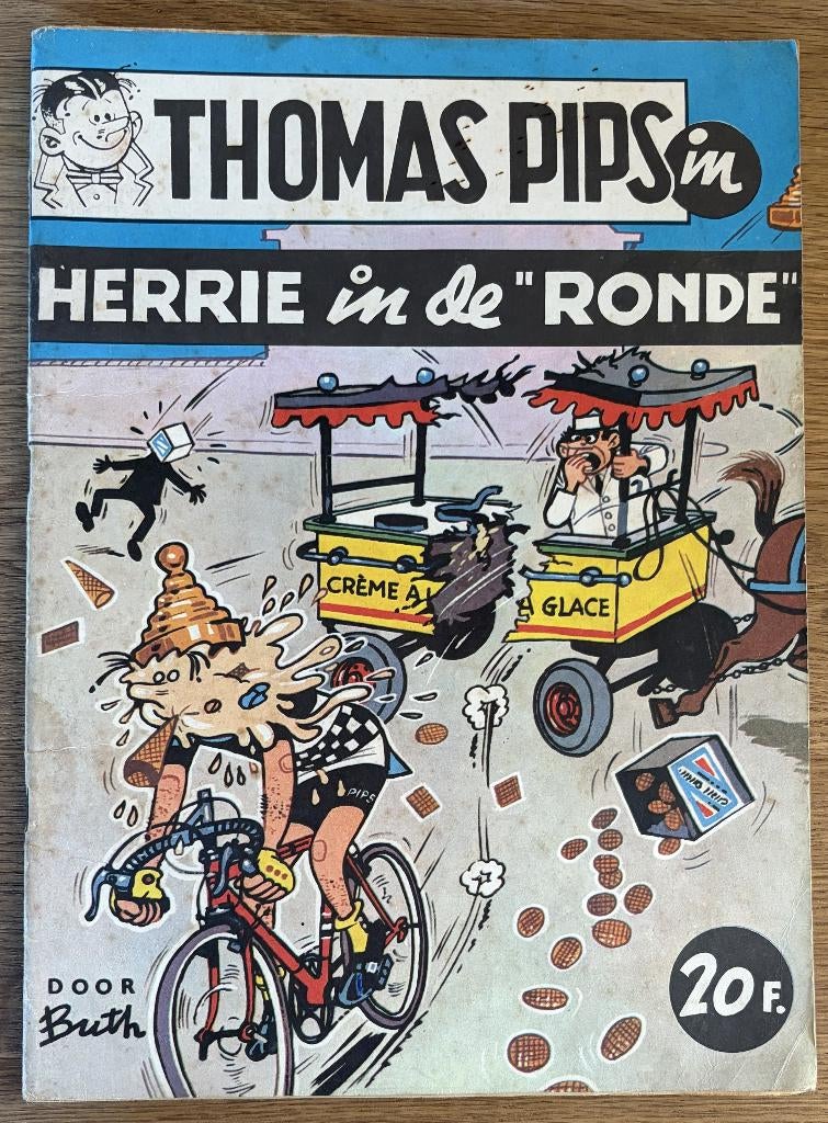 Thomas Pips - Herrie in de ronde -4-1e dr(1967) Strip, Boeken, Eén stripboek, Ophalen of Verzenden, Gelezen