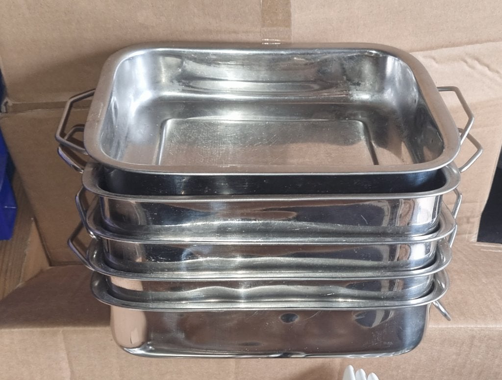 Braadslede, 5 stuk, Ophalen, Zo goed als nieuw, Inox, Pot, Bus of Blik
