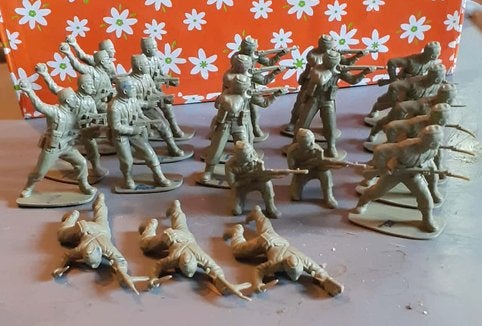 lot de 22 figurine soldats armée allemande (2), Enlèvement ou Envoi, Utilisé