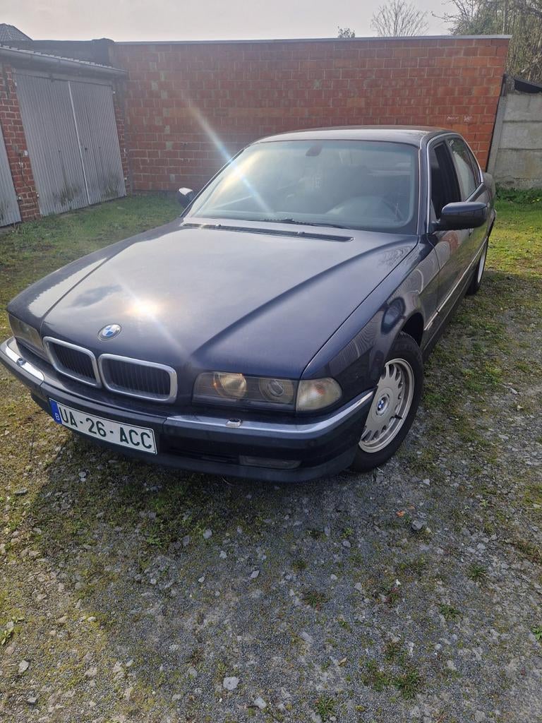 E38 735i, Auto's, BMW, Particulier, 7 Reeks, ABS, Benzine, Euro 3, Berline, Automaat, Blauw, Zwart, Leder, Achterwielaandrijving