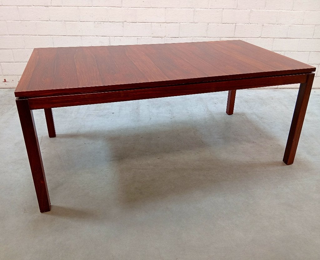 Vintage tafel in palissander, Huis en Inrichting, Ophalen, Gebruikt, 75 cm of meer, 60 cm of meer
