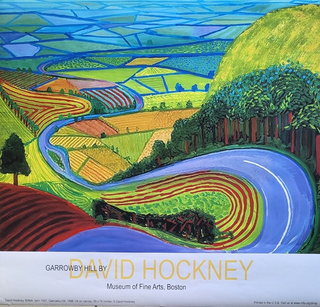 David Hockney (1937-2026) - Affiche d'exposition, Envoi
