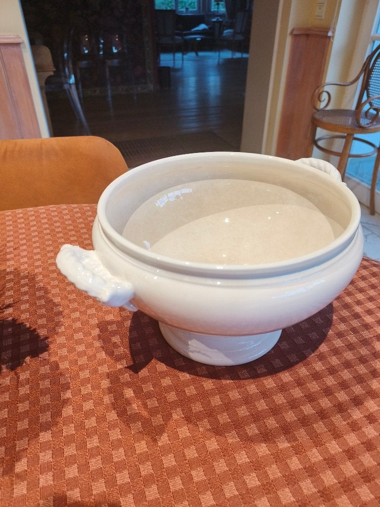 Soupière VILLEROY & BOCH blanc cassé TBE, Antiquités & Art, Enlèvement ou Envoi