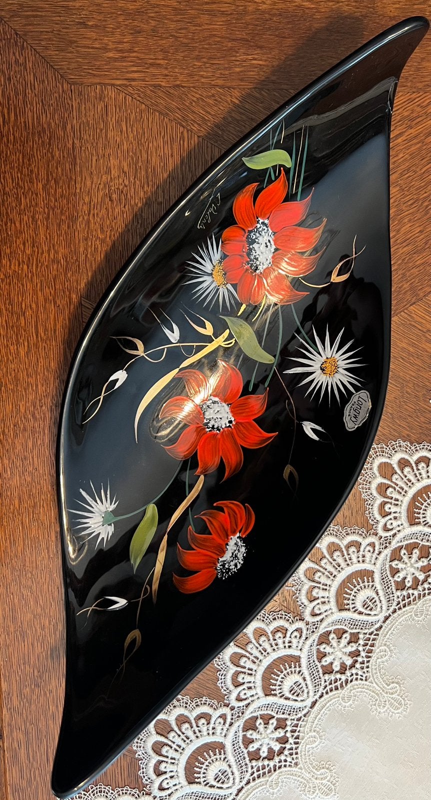 Bol décoratif - Longwy, Antiquités & Art, Antiquités | Verre & Cristal, Enlèvement