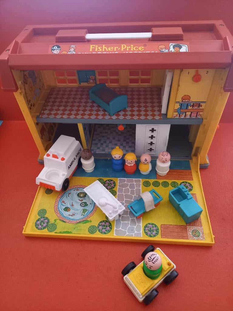 Vintage Fisher Price ziekenhuis hospital fisherprice fp, Ophalen, Speelset, Met geluid