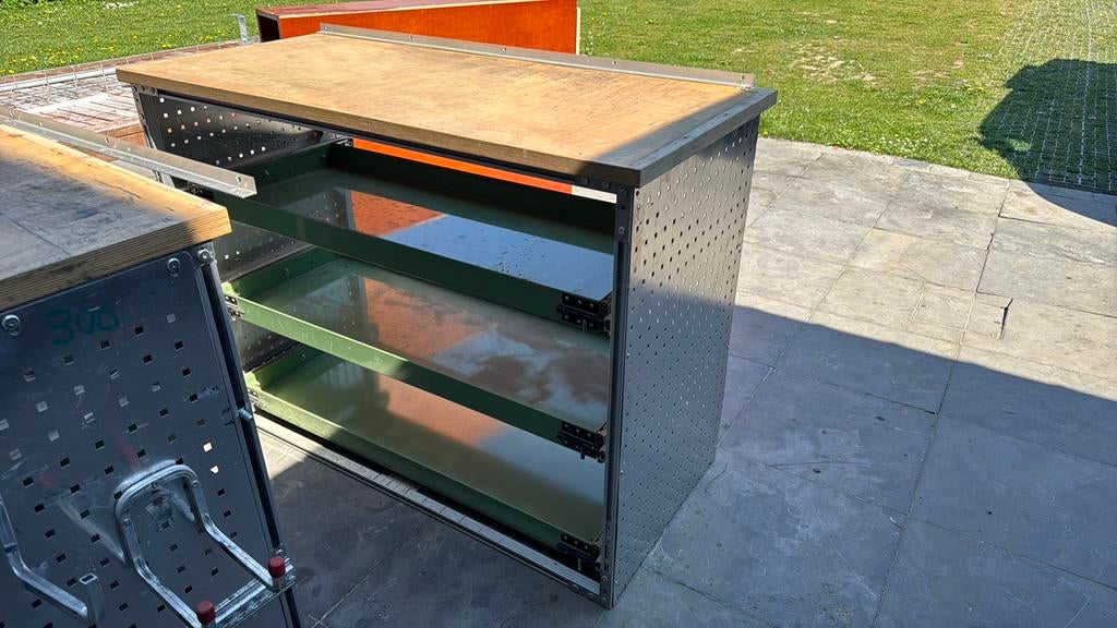 Inrichtingsrek werkbank bestelwagen heroma, Enlèvement, Utilisé