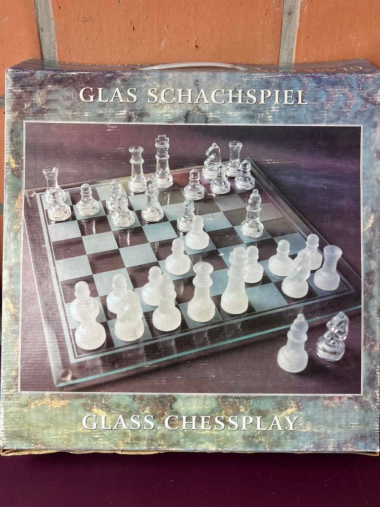 Glazen schaakspel, Ophalen of Verzenden
