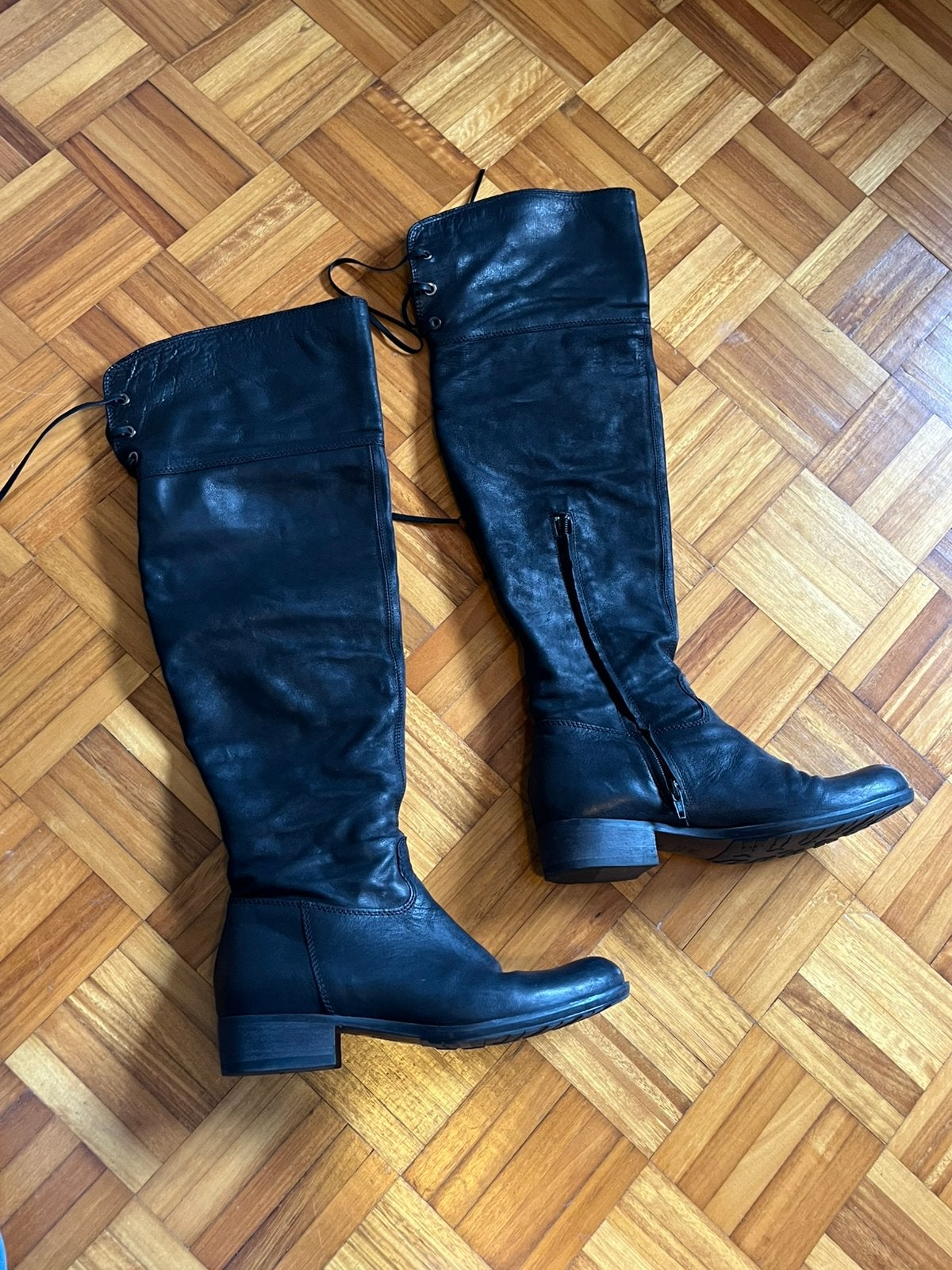 Nieuwe hoge winterlaarzen maat 38, Kleding | Dames, Hoge laarzen, Zwart, Nieuw, Ophalen of Verzenden
