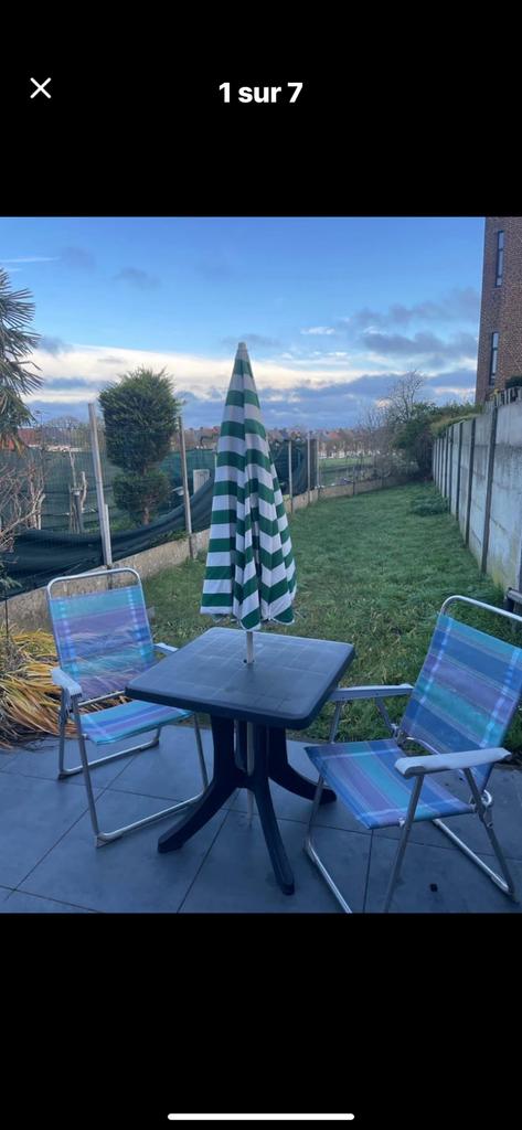 Table et chaises de jardin dépareillée !!, Enlèvement, Utilisé, Autres matériaux, Sets de jardin