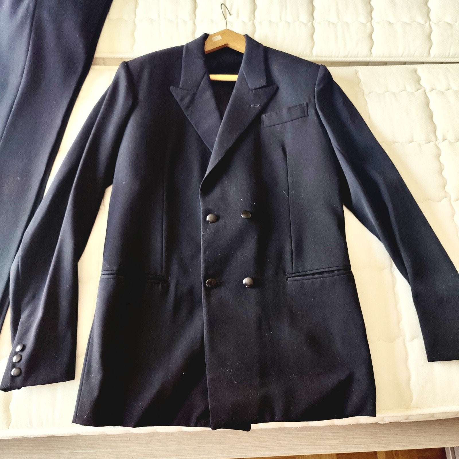 Retro zwart vintage kostuum heren, Ophalen, Zwart