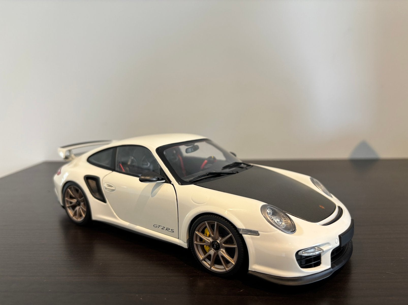 PORSCHE GT 2 RS MINICHAMPS WIT ZELDZAAM, Hobby en Vrije tijd, Ophalen of Verzenden, Zo goed als nieuw, MiniChamps