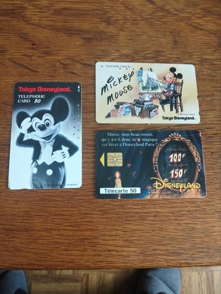 3 leuke Disney telefoon kaarten, Verzamelen, Ophalen of Verzenden