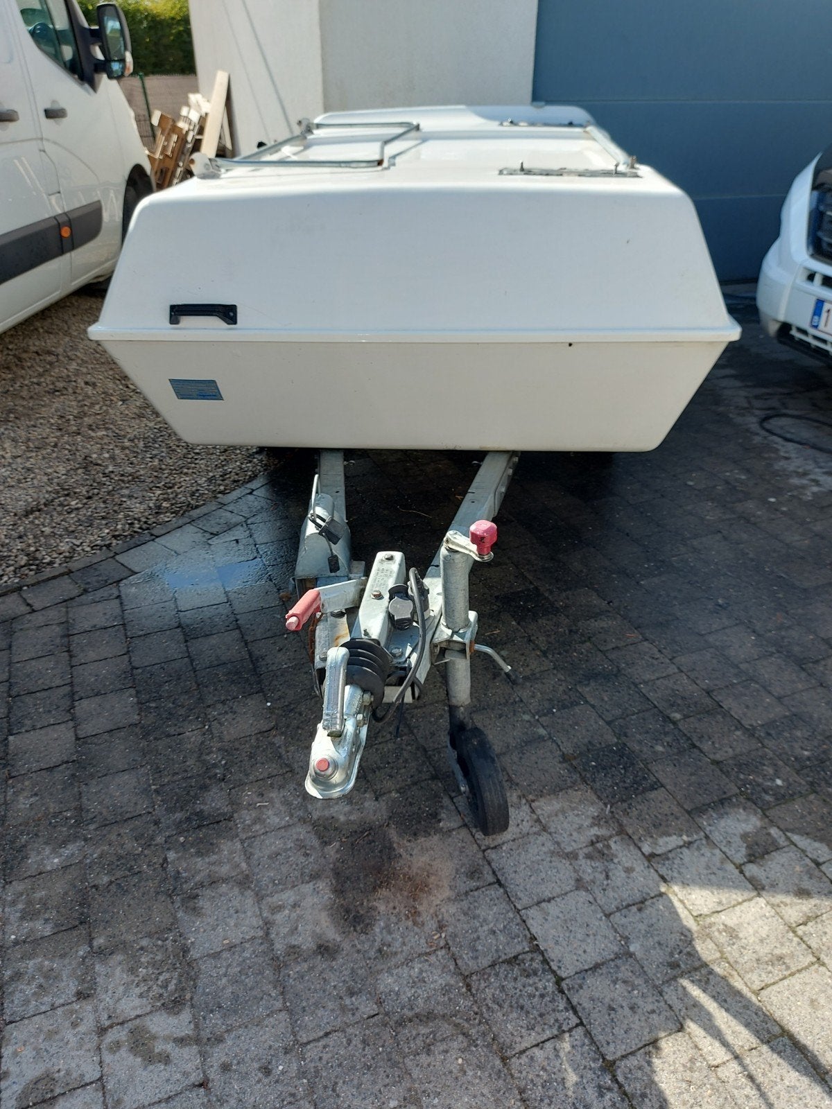 superleuke afsluitbare lichtgewicht aanhangwagen 225x145x65, Ophalen, Gebruikt