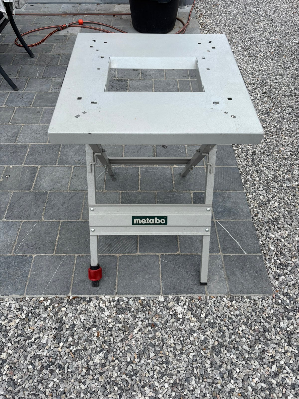 Metabo UMS onderstel afkortzaag, Doe-het-zelf en Bouw, Gereedschap | Zaagmachines, Ophalen, Gebruikt, Afkortzaag