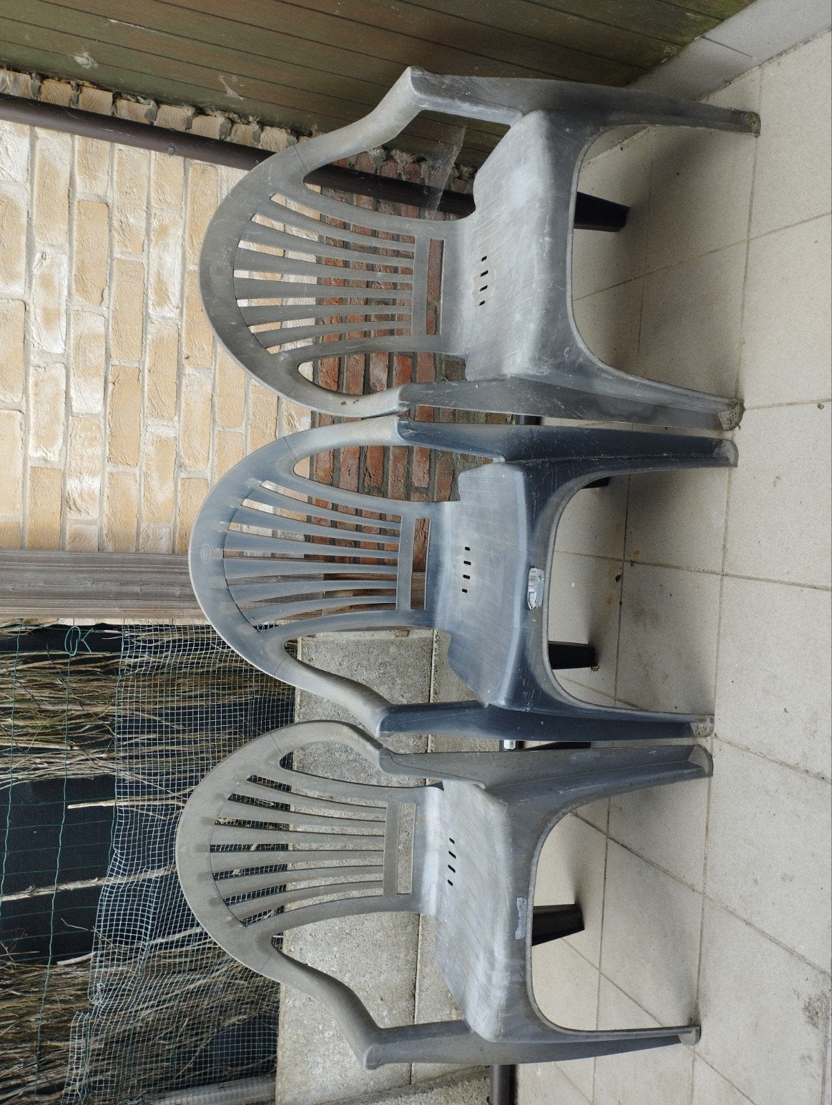 3 tuinstoelen in plastic kleur verschillende per stoel 5 eur, Jardin & Terrasse, Chaises de jardin, Enlèvement, Plastique