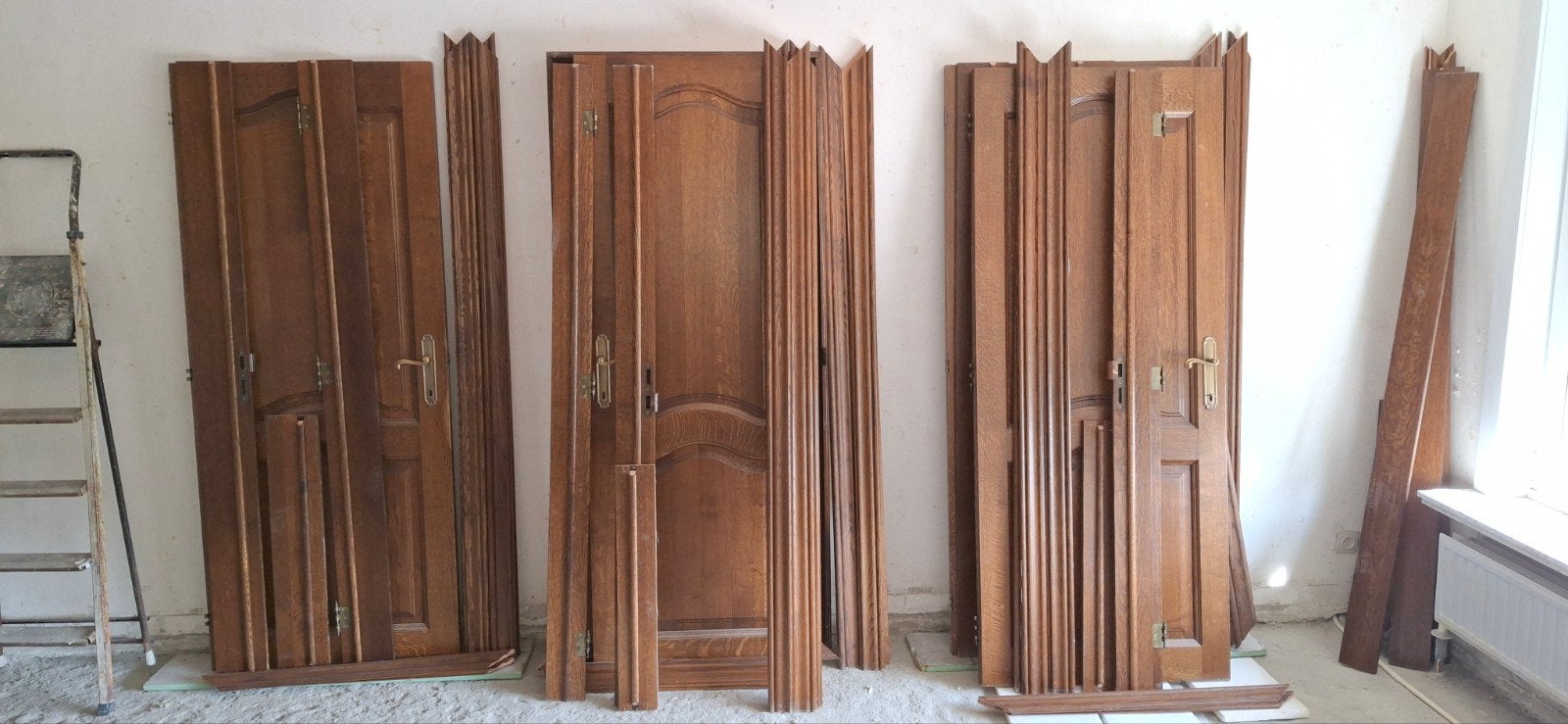 Portes intérieures entièrement en chêne, Bricolage & Construction, Fenêtres & Moustiquaires, Enlèvement