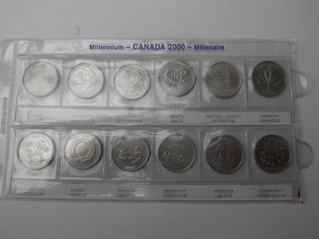 Canada : Proof - like serie 2000, Timbres & Monnaies, Envoi, Amérique du Nord, Série