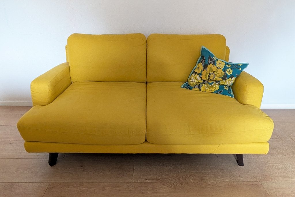 Canapé d'appoint MADE.COM - Moutarde, Maison & Meubles, 75 à 100 cm, 150 à 200 cm, Comme neuf, Enlèvement