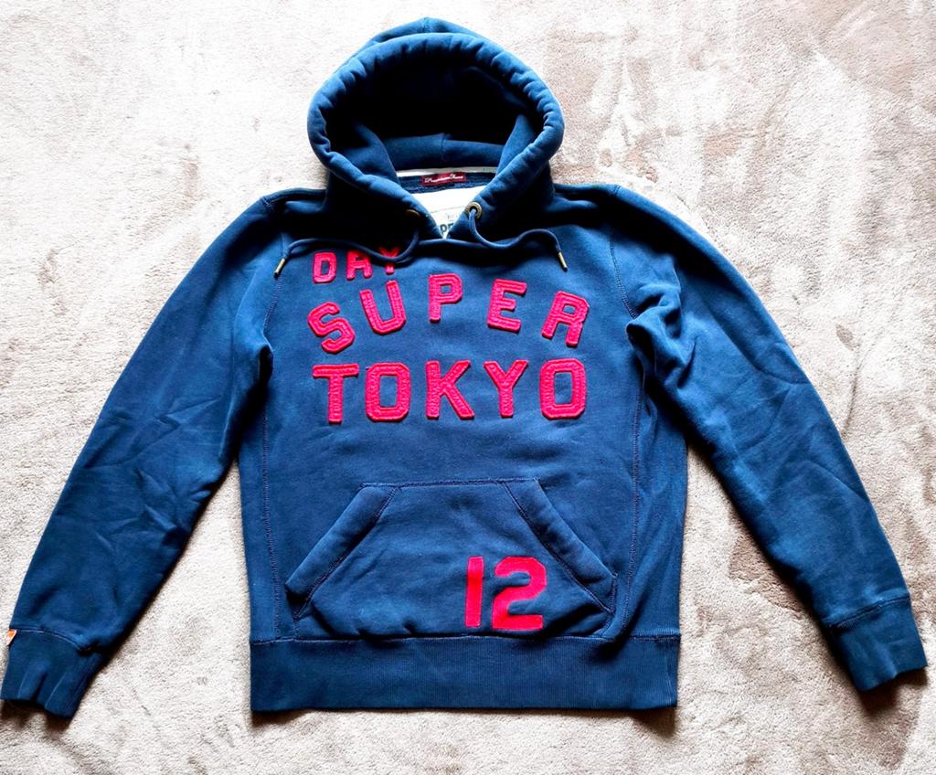 Superdry hoodie - maat M - blauw/rood, Kleding | Heren, Ophalen of Verzenden, Zo goed als nieuw, Superdry, Maat 48/50 (M)