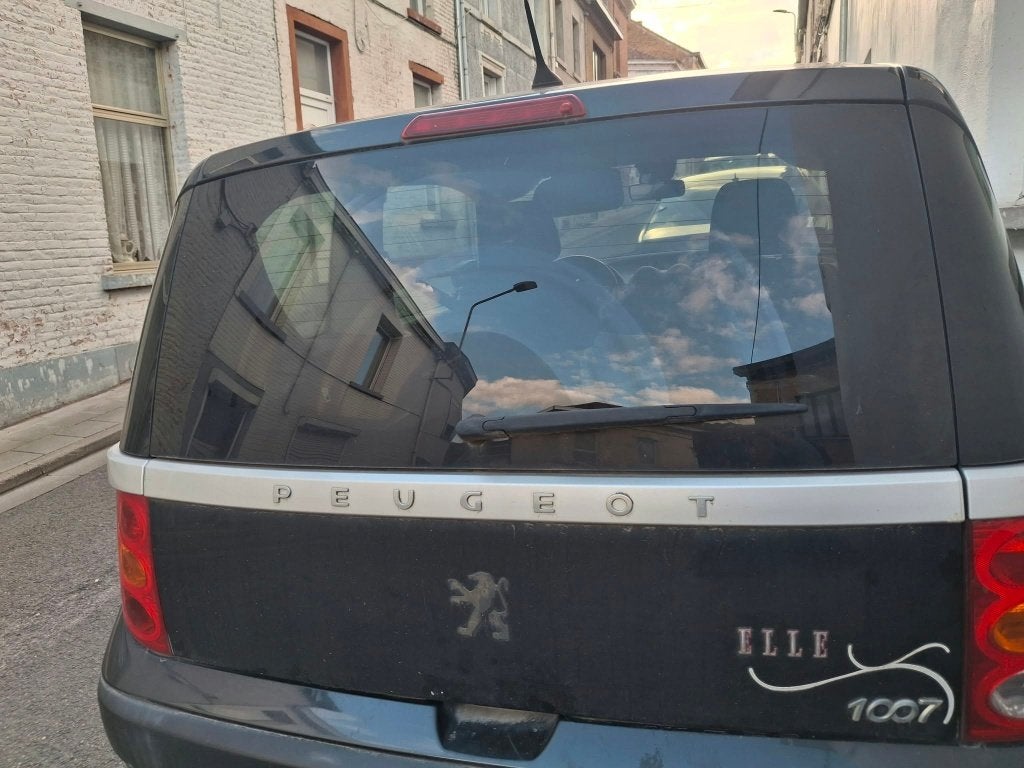peugeot 1007, Auto's, Monovolume, Zwart, Leder en Stof, Zwart