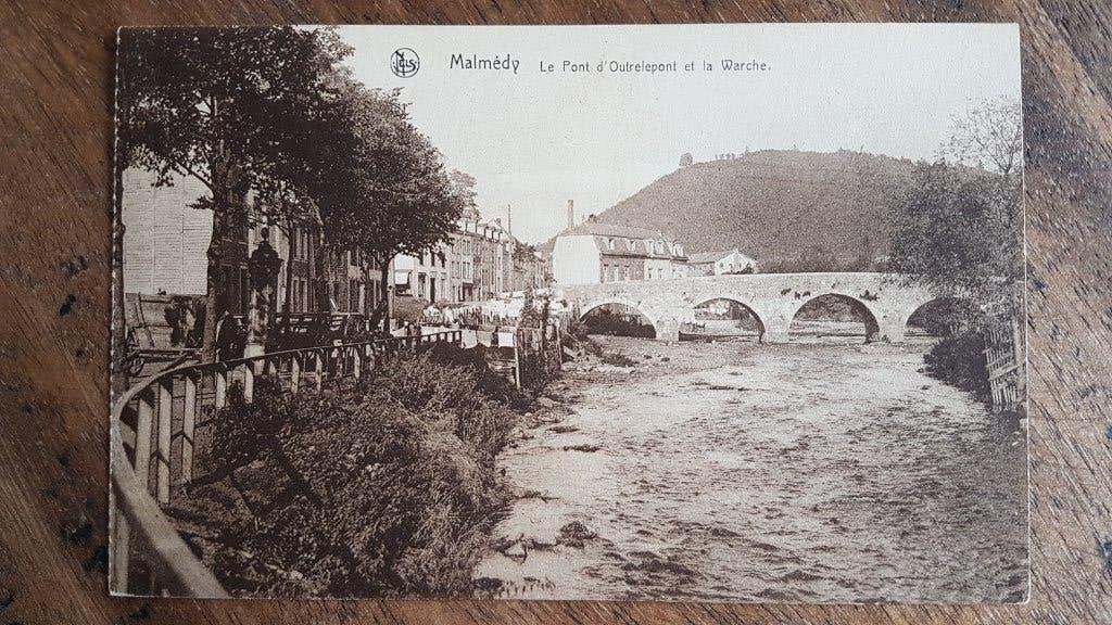Malmédy Le Pont d'Outrelepont et la Warche, Enlèvement ou Envoi, 1920 à 1940, Non affranchie, Liège