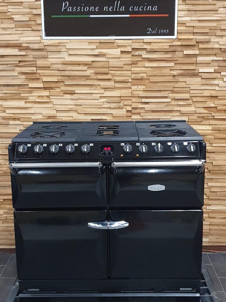 🔥Luxe AGA MASTERCHEF DELUXE gasfornuis 100cm zwart 4 ovens, Ophalen, 60 cm of meer, Zo goed als nieuw, Energieklasse A of zuiniger