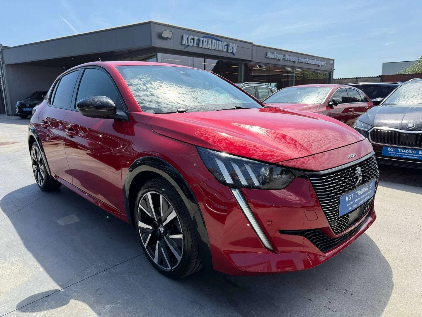 Peugeot 208 1.2i 101PK GT-LINE LEDER VIRTUAL CAMERA CARPLAY, Rouge, Achat, Euro 6, 1165 kg