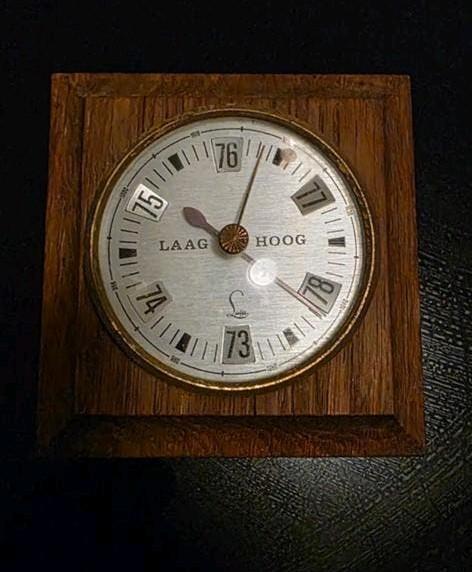 Antieke Lufft Barometer - Houten Kast - Vintage Weerstation, Ophalen