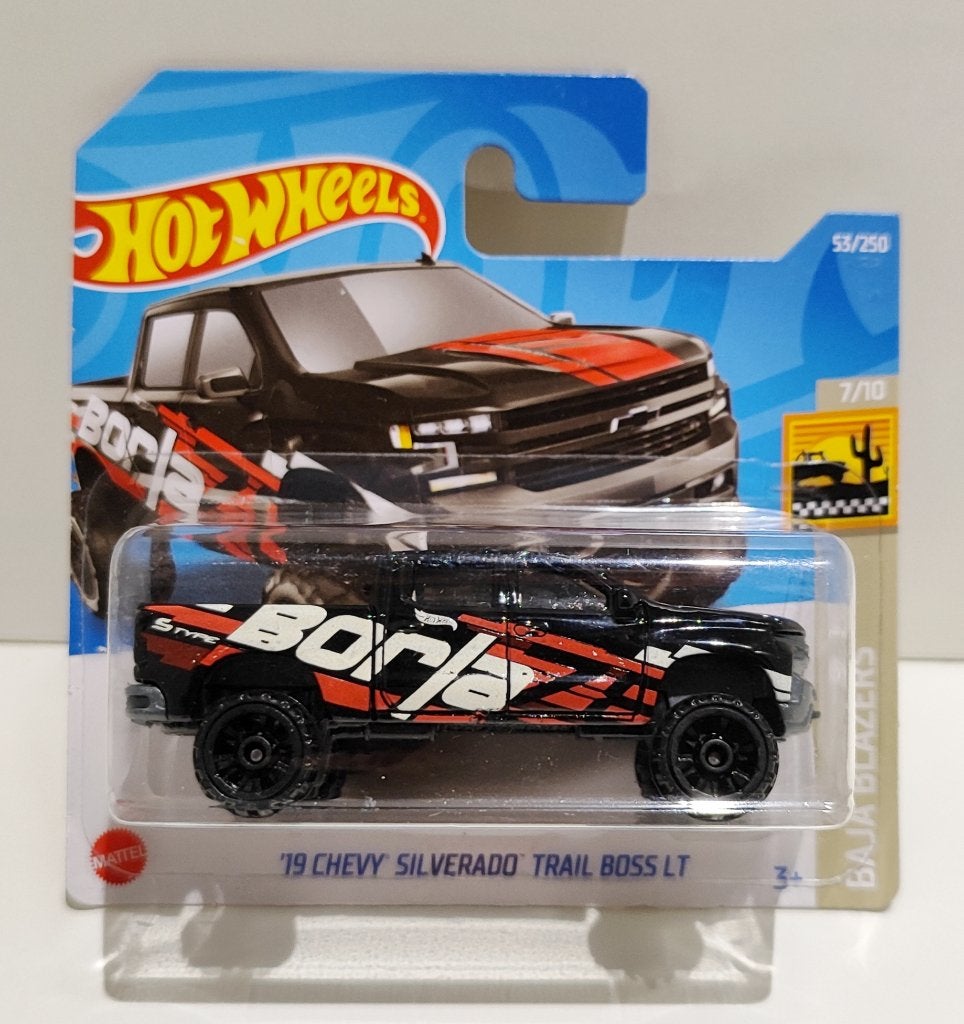 Hot Wheels '19 Chevy Silverado Trail Boss Borla(2022), Ophalen of Verzenden