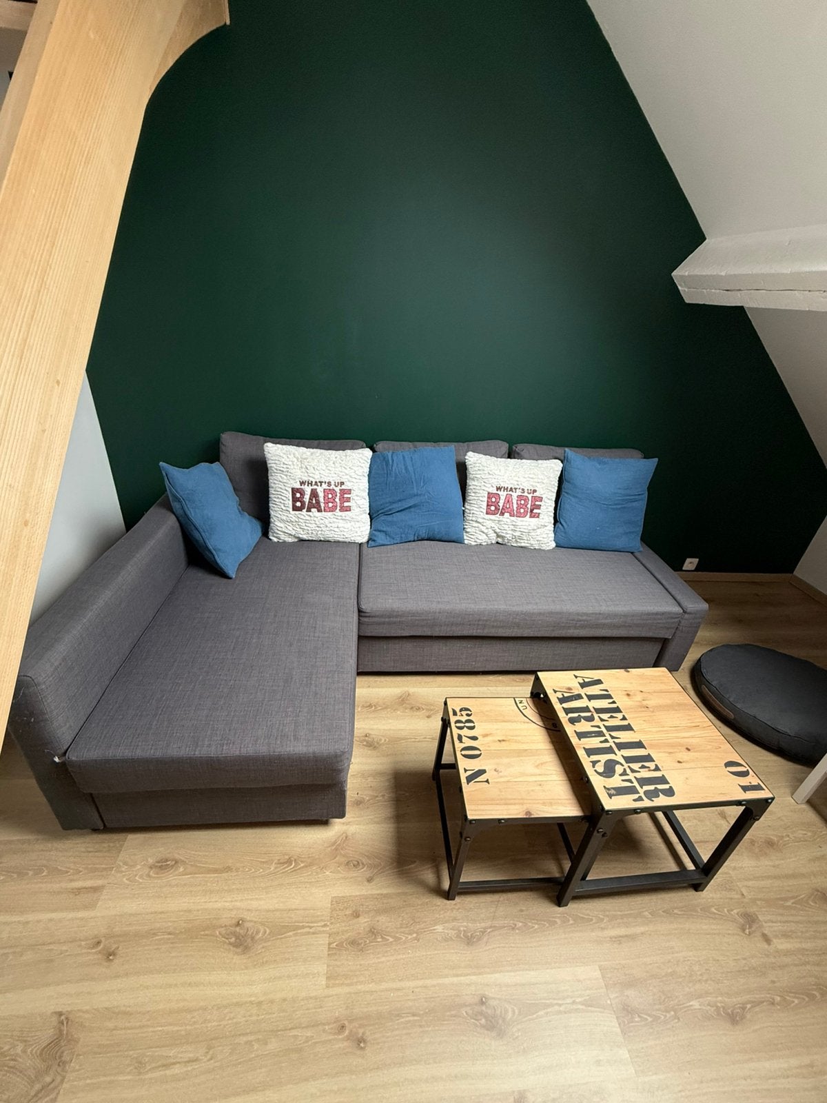 Fauteuil convertible en canapé, Huis en Inrichting, Slaapkamer | Slaapbanken, Ophalen, Gebruikt, Overige maten, Grijs