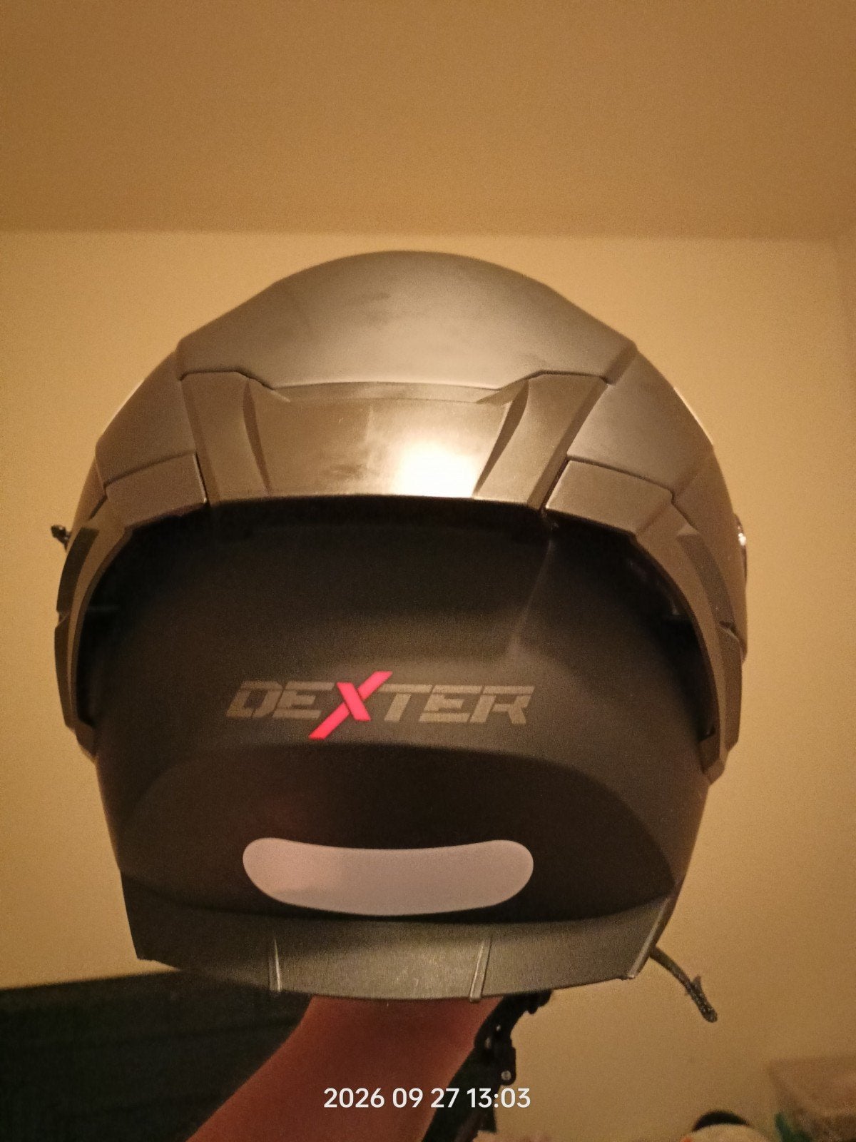 casque dexter, Motos, Enlèvement ou Envoi, Casque intégral, Neuf, sans ticket, XS