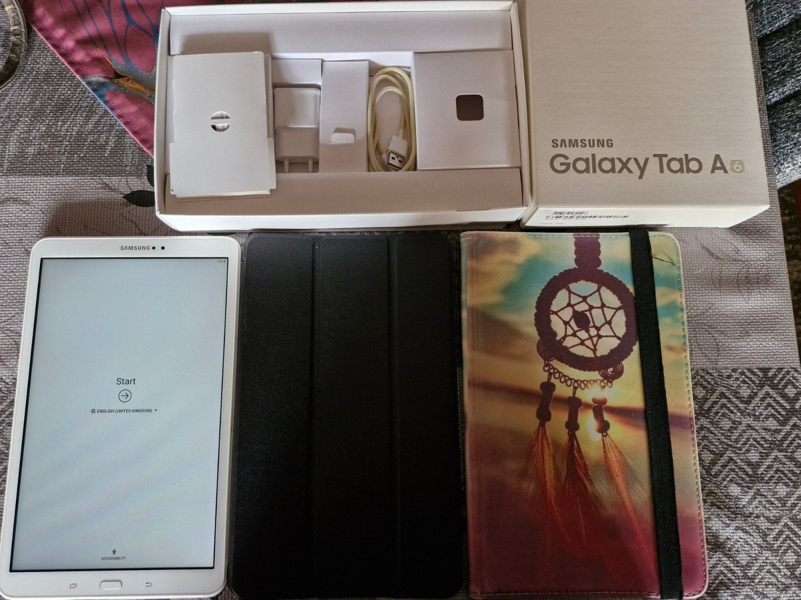 samsung galaxy tab a 6 met hoesje en lader, Enlèvement ou Envoi