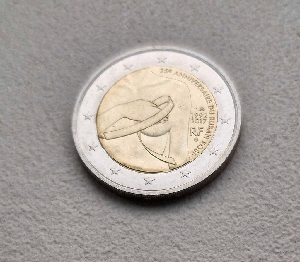 2 euro Frankrijk 2017 'Borstkanker' UNC, Ophalen of Verzenden, Frankrijk, 2 euro, Losse munt