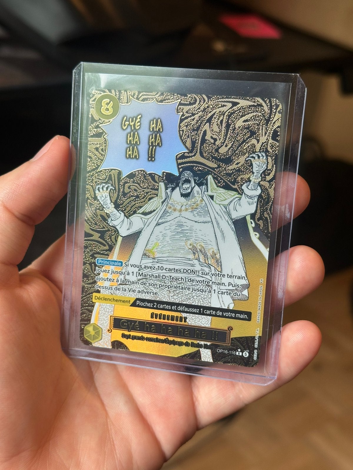 OP 16 Zehahahahaha! Carte One Piece Rare Français, Enlèvement, Neuf
