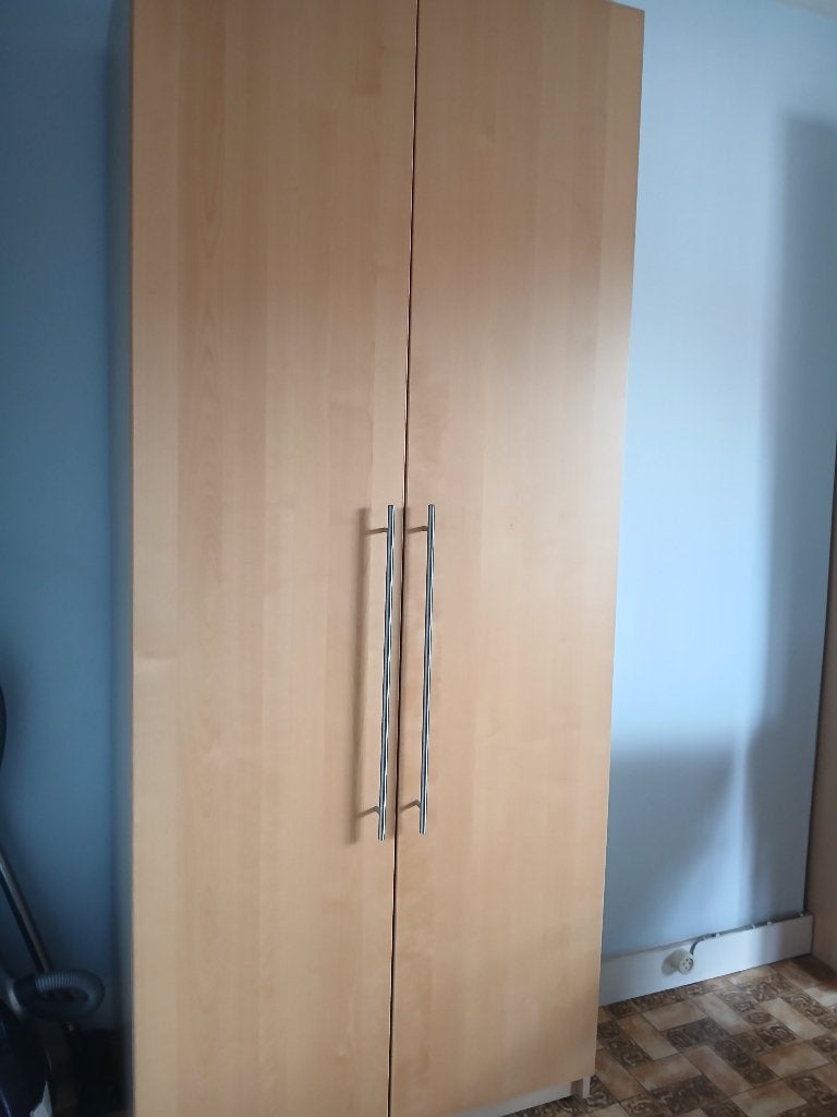 Armoire Pax IKEA 2 portes 1 mètre de large x 2,36m hauteur, Maison & Meubles, Chêne, Comme neuf, 100 à 150 cm, Enlèvement