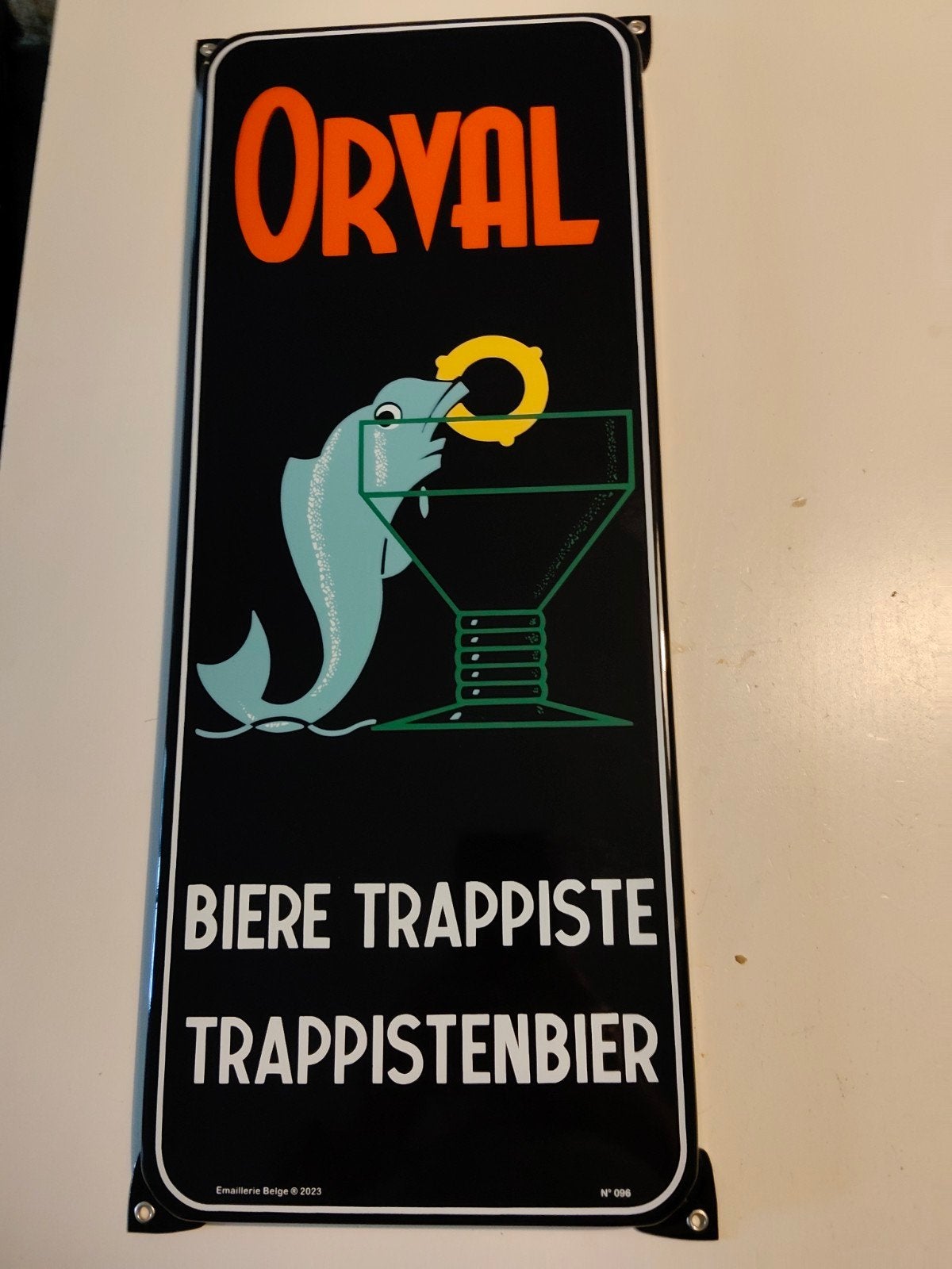 Plaque émaillée ORVAL 2023, Collections, Enlèvement ou Envoi