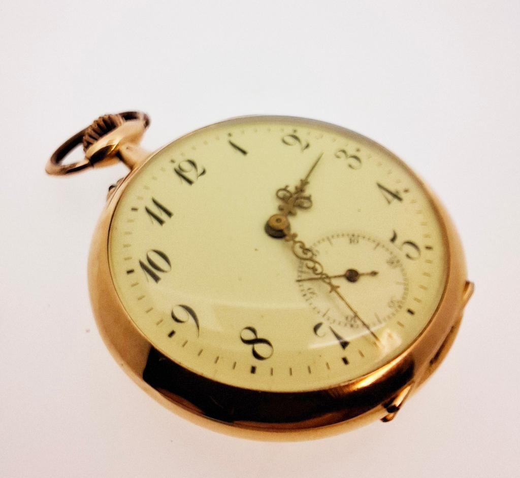 Montre de poche en or antique, Enlèvement, Or, Montre de poche