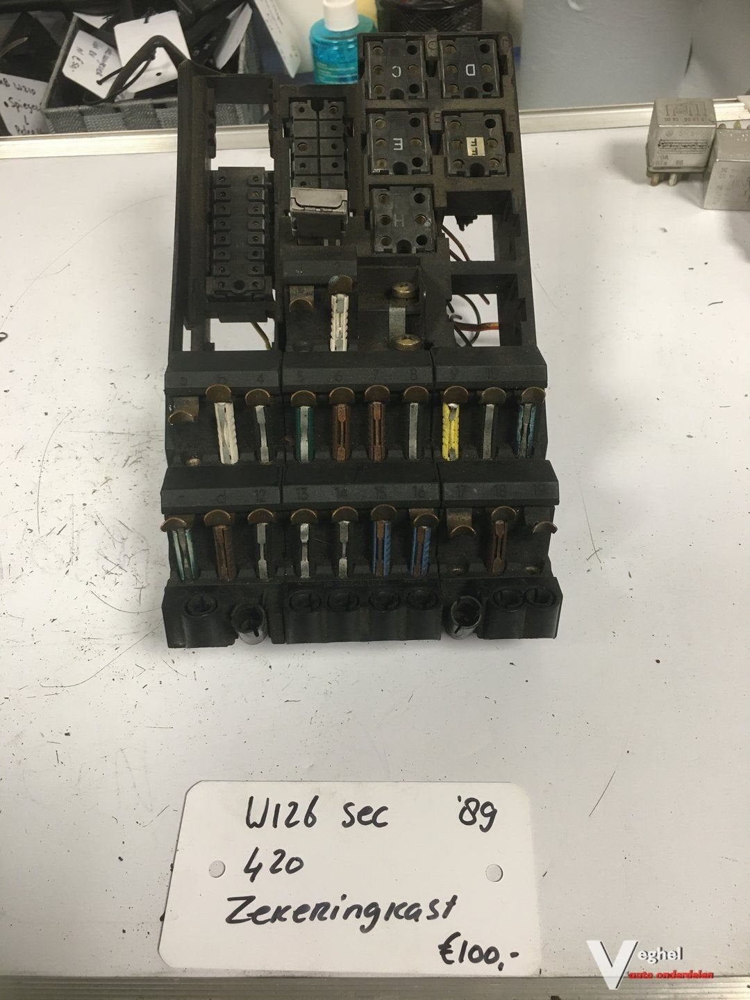 Mercedes W126 SEC 420 1989 Zekeringkast, Gebruikt, -, -, Ophalen of Verzenden
