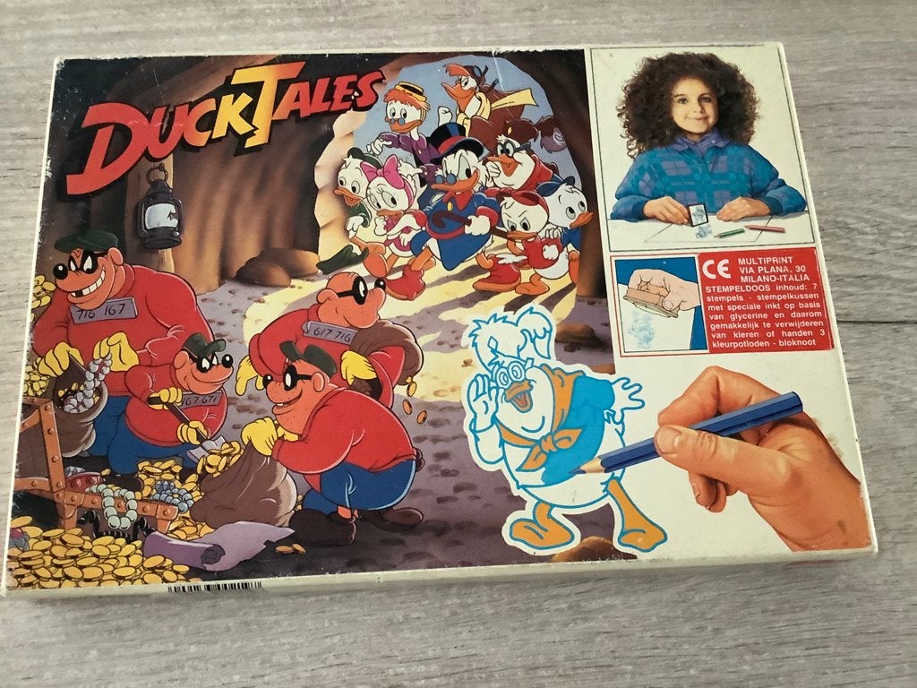 Walt Disney Ducktales vintage stempelset (1987), Ophalen of Verzenden, Overige figuren, Gebruikt, Overige typen