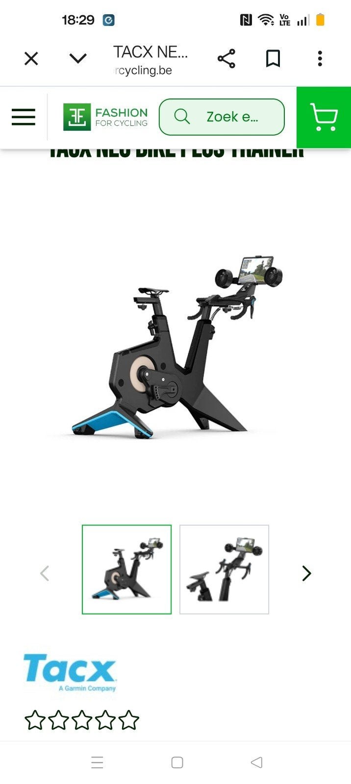 Vélo intelligent Tacx Neo Plus, Enlèvement, Neuf, Autres matériaux, Vélo d'appartement