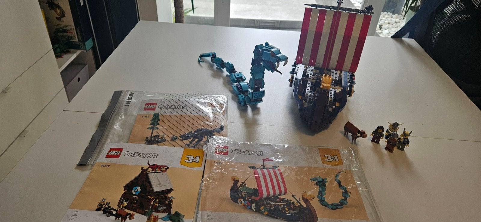 lego creator 31132 viking schip, Ophalen of Verzenden, Zo goed als nieuw