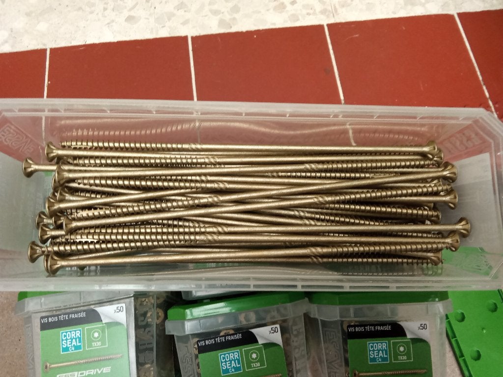 8 dozen met 6 x 220 mm houtschroeven, Ophalen, Schroeven