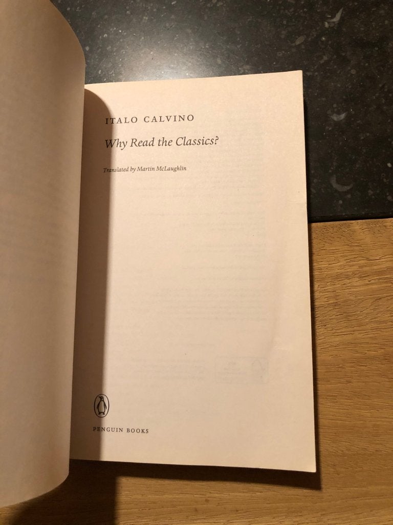 Why read the Classics - Italo Calvino *Penguin Books*, Ophalen of Verzenden, Zo goed als nieuw, Italo Calvino, Europa overig