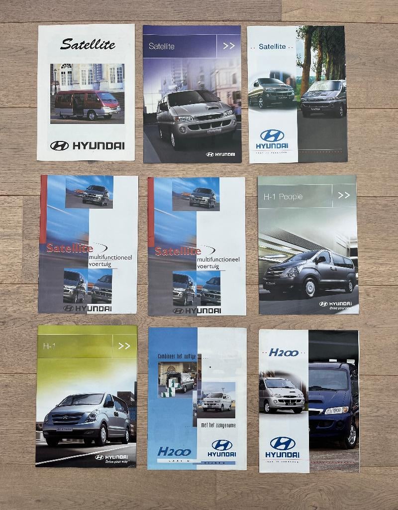 BROCHURES HYUNDAI H100 ET HYUNDAI H1, Enlèvement ou Envoi
