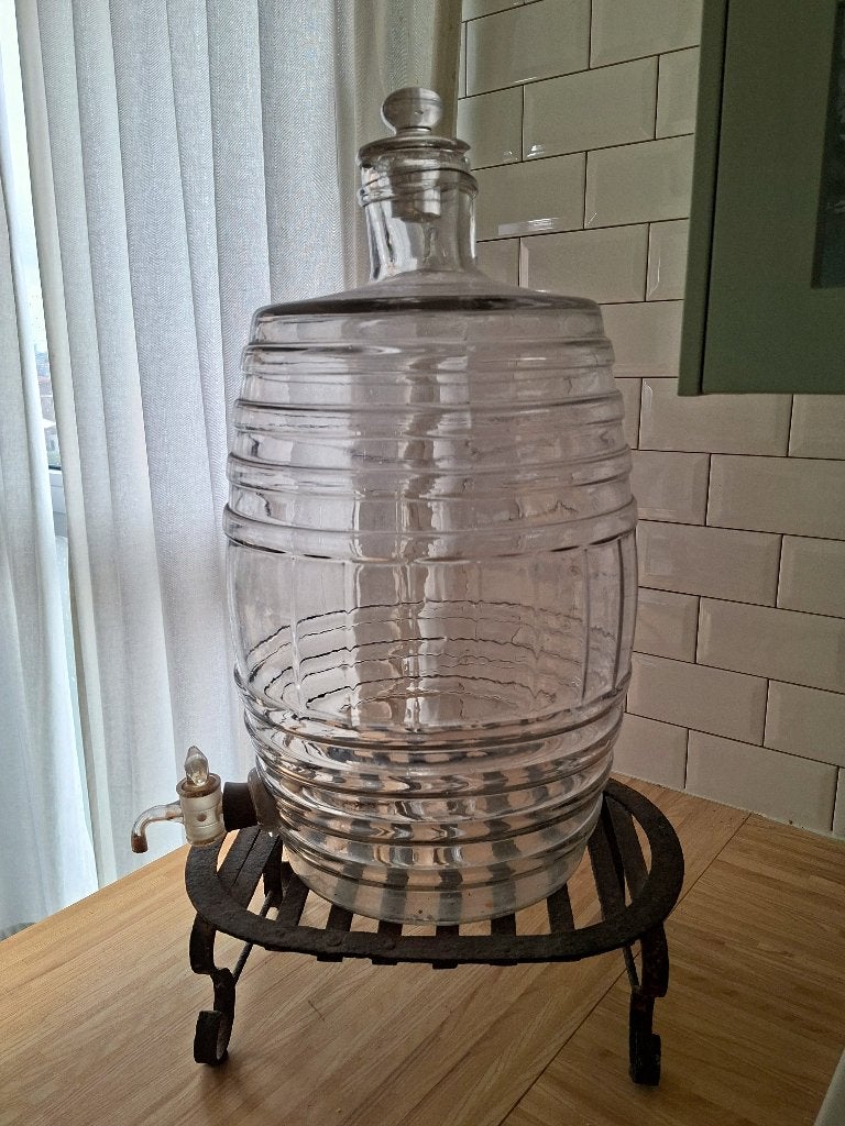 glazen vat, Ophalen