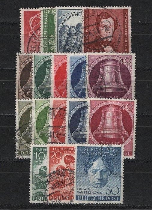 Berlijn 1950/1952 -  Michel 71-87 - gestempeld, Ophalen of Verzenden, Overige landen, Gestempeld