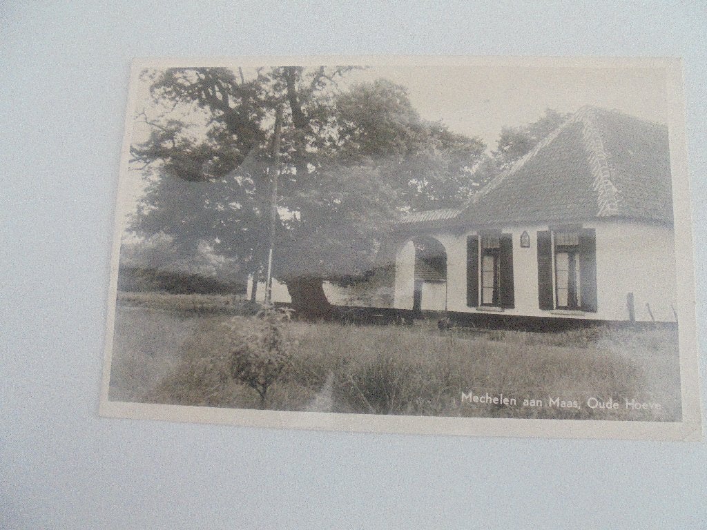 mechelen aan de maas - oude hoeve, Verzamelen, Ophalen of Verzenden, 1940 tot 1960, Gelopen, Limburg
