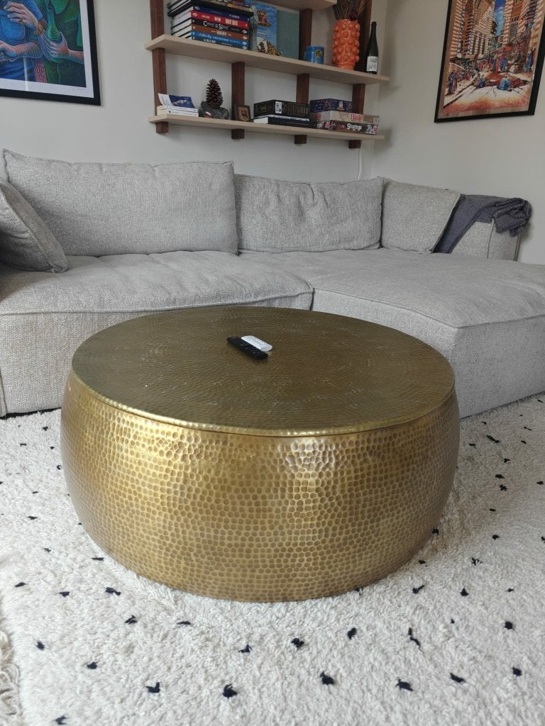table basse maison du monde, Maison & Meubles, Rond, 50 à 100 cm, Enlèvement, Utilisé